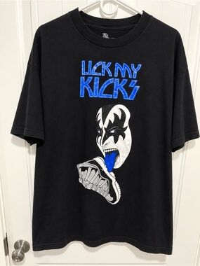 Bobby Fresh Lick My Kicks Gene Simmons Jordan XI Tee 2XL 2000s